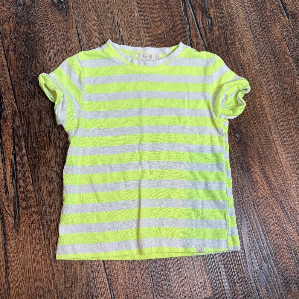 🔆 Me & Henry neon striped cotton tee